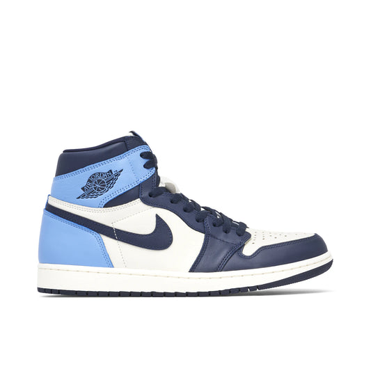 Jordan 1 Retro High Obsidian UNC by Jordan's in Shoes. Available at KershKicks for £400.00. A must-have for fans of Jordan's looking to elevate their style with this Shoes.