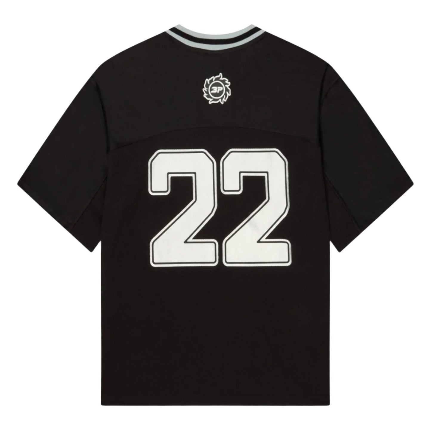 Broken Planet Football Jersey Black/Silver by Broken Planet Market in . Available at KershKicks for £115.00. A must-have for fans of Broken Planet Market looking to elevate their style with this T-Shirt.