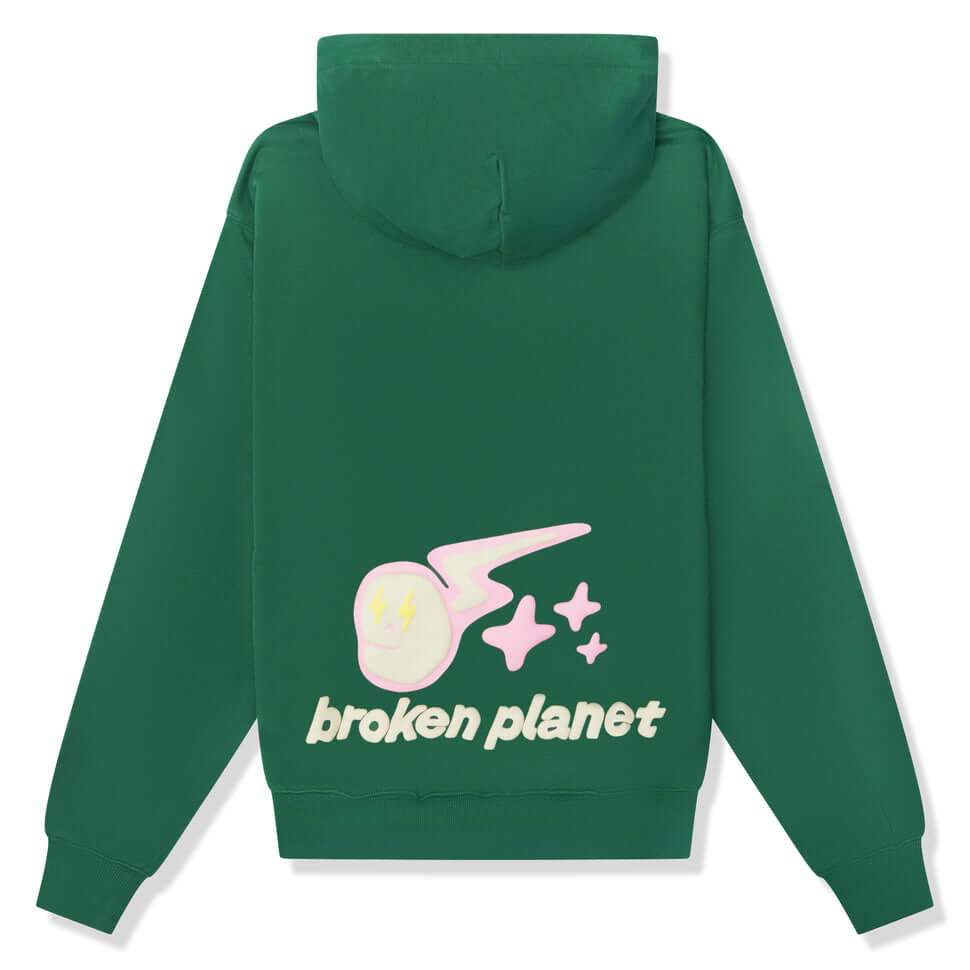 Broken Planet Market Speed Of Light Hoodie Malachite Green by Broken Planet Market from £185.00