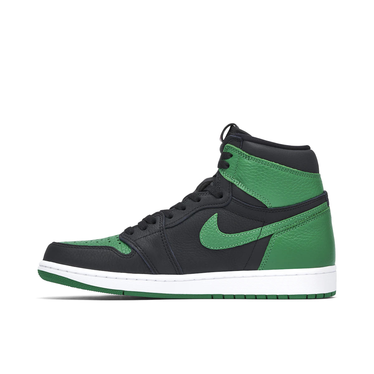 Jordan 1 Retro High Pine Green Black by Jordan's in Shoes. Available at KershKicks for £200.00. A must-have for fans of Jordan's looking to elevate their style with this Shoes.