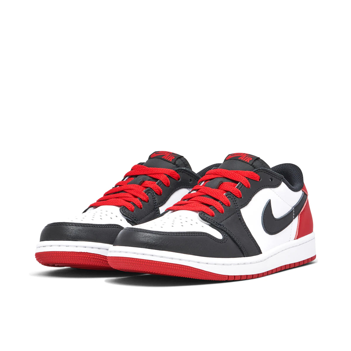 Jordan 1 Retro Low OG Black Toe (2023) by Jordan's in Shoes. Available at KershKicks for £195.00. A must-have for fans of Jordan's looking to elevate their style with this Shoes.