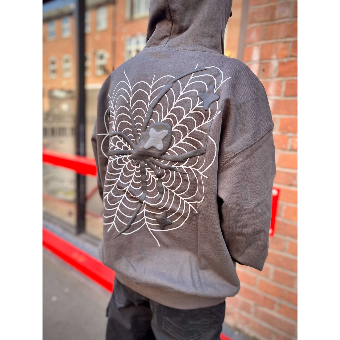 Broken Planet Market Spider Web Zip Up Hoodie Soot Black by Broken Planet Market in Clothing. Available at KershKicks for £235.00. A must-have for fans of Broken Planet Market looking to elevate their style with this Hoodie.