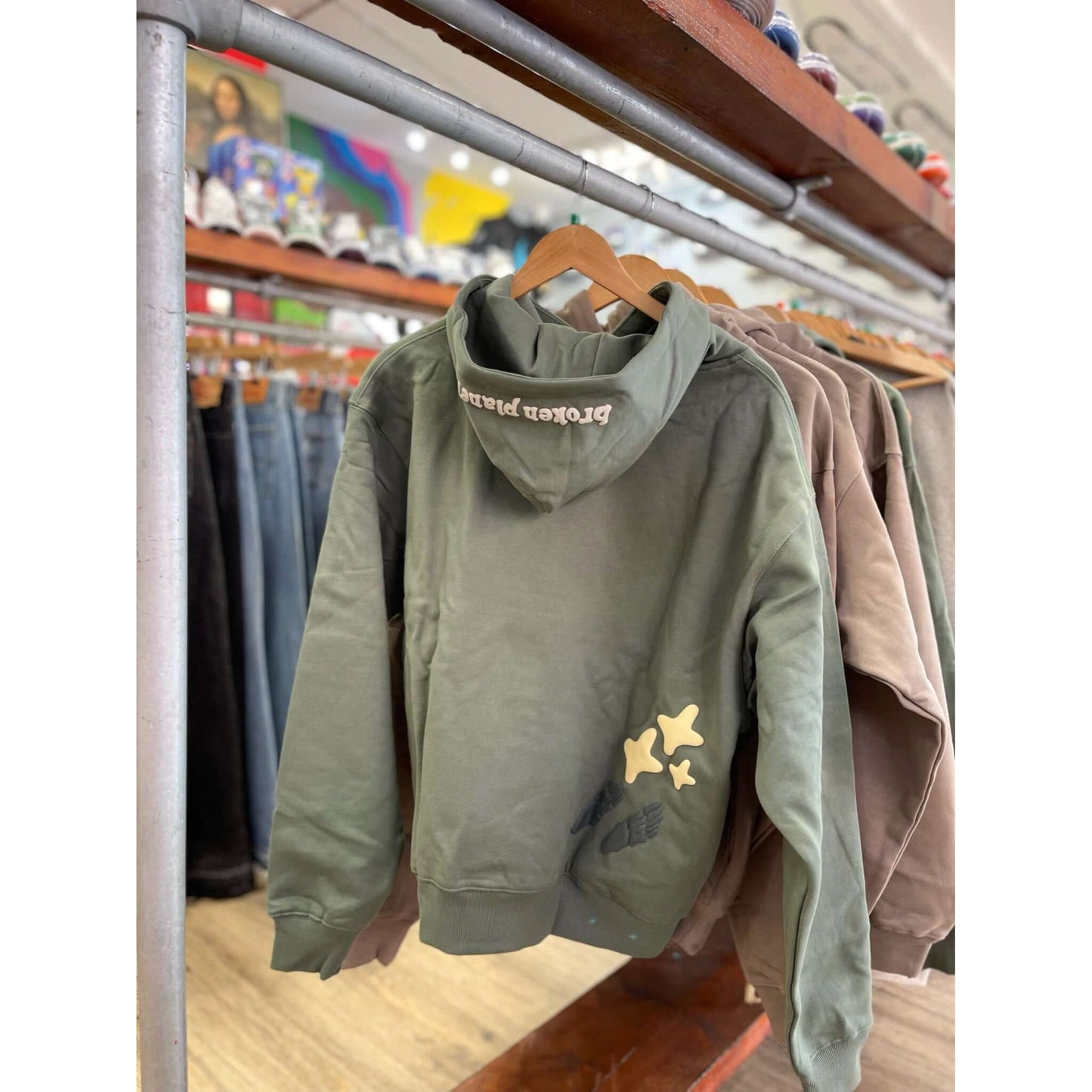 Broken Planet Market Space Trails Hoodie Agave Green by Broken Planet Market from £225.00
