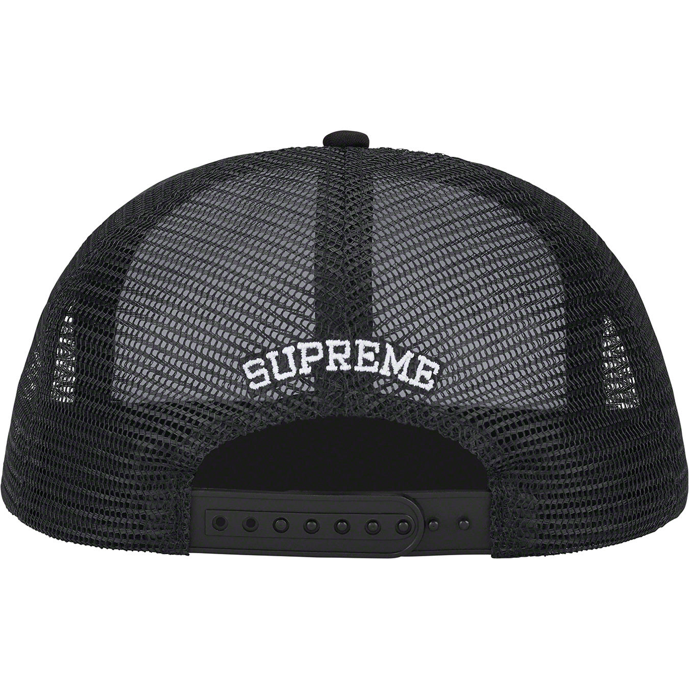 Supreme Irak Mesh Back 5-Panel Black (FW22) by Supreme in Hats. Available at KershKicks for £75.00. A must-have for fans of Supreme looking to elevate their style with this Hats.