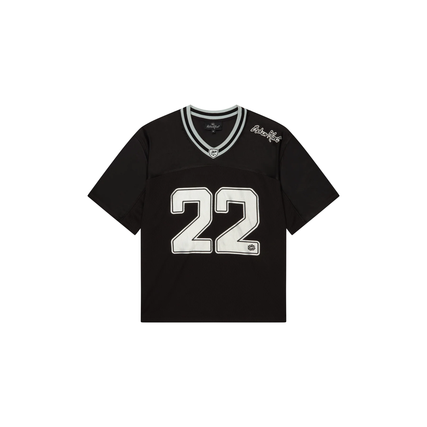 Broken Planet Football Jersey Black/Silver