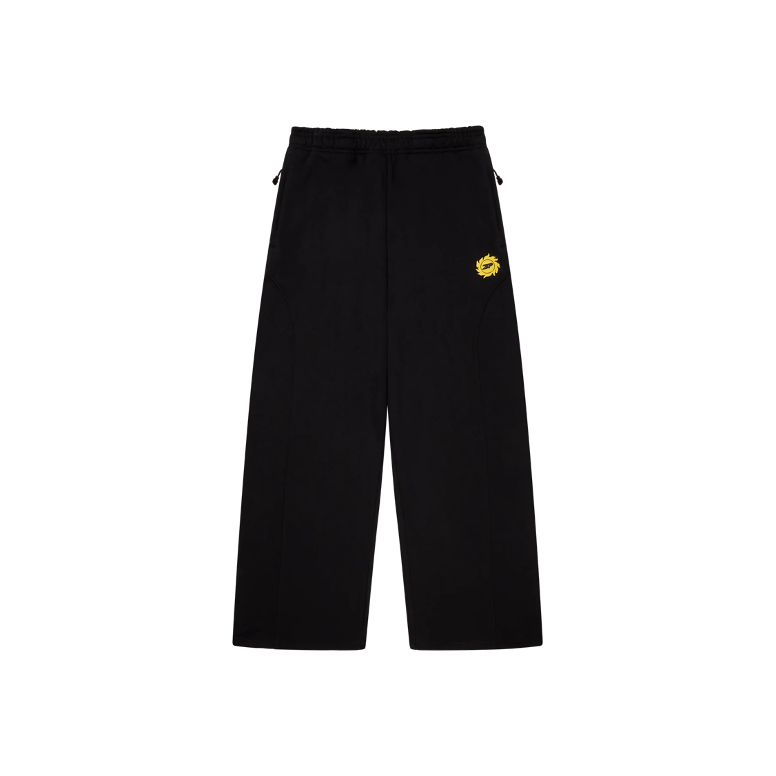 Cosmic Speed Wide-Leg Sweatpants Midnight Black