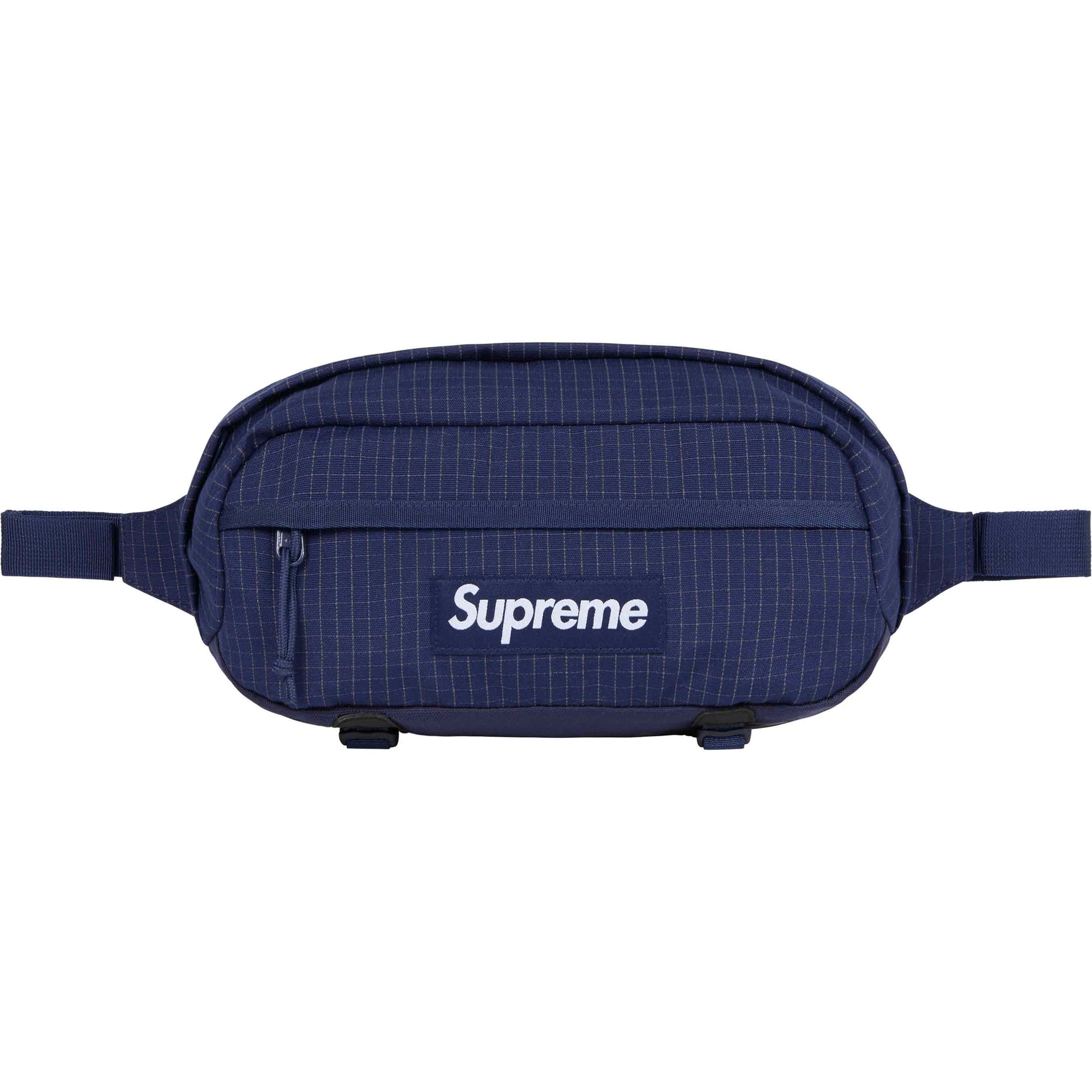 Supreme Waist Bag Navy SS24 by Supreme in Handbags, Wallets & Cases. Available at KershKicks for £115.00. A must-have for fans of Supreme looking to elevate their style with this Bag.