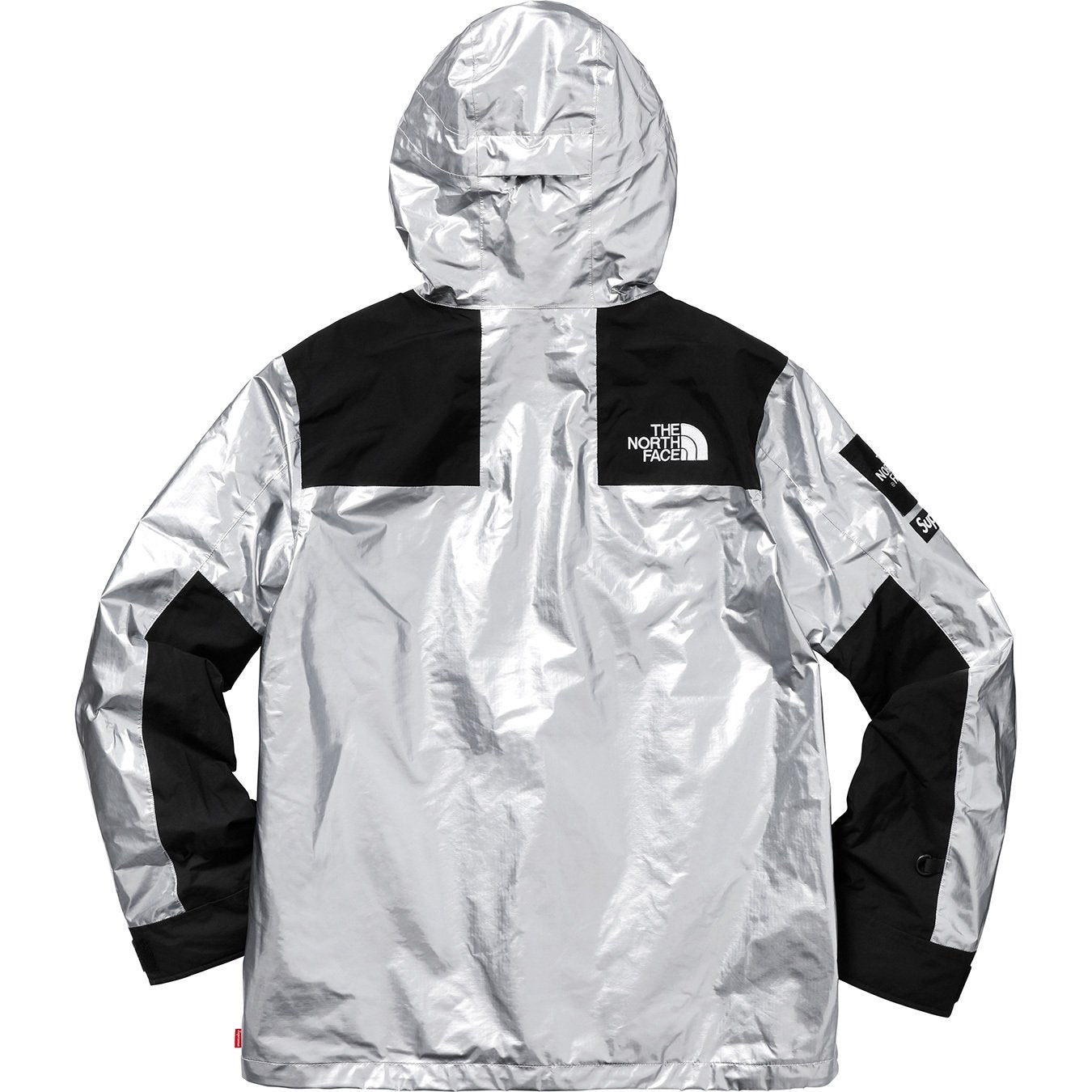 Silver supreme north face cheap jacket