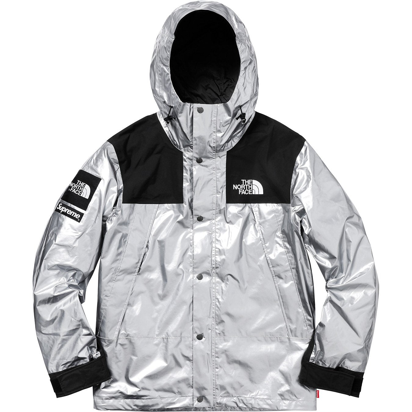 Supreme The North Face Metallic Mountain Parka - Silver by Supreme in Clothing. Available at KershKicks for £650.00. A must-have for fans of Supreme looking to elevate their style with this Jacket.