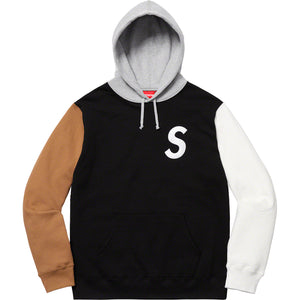 Supreme S Logo Colorblocked Hooded Sweatshirt - Black | Supreme