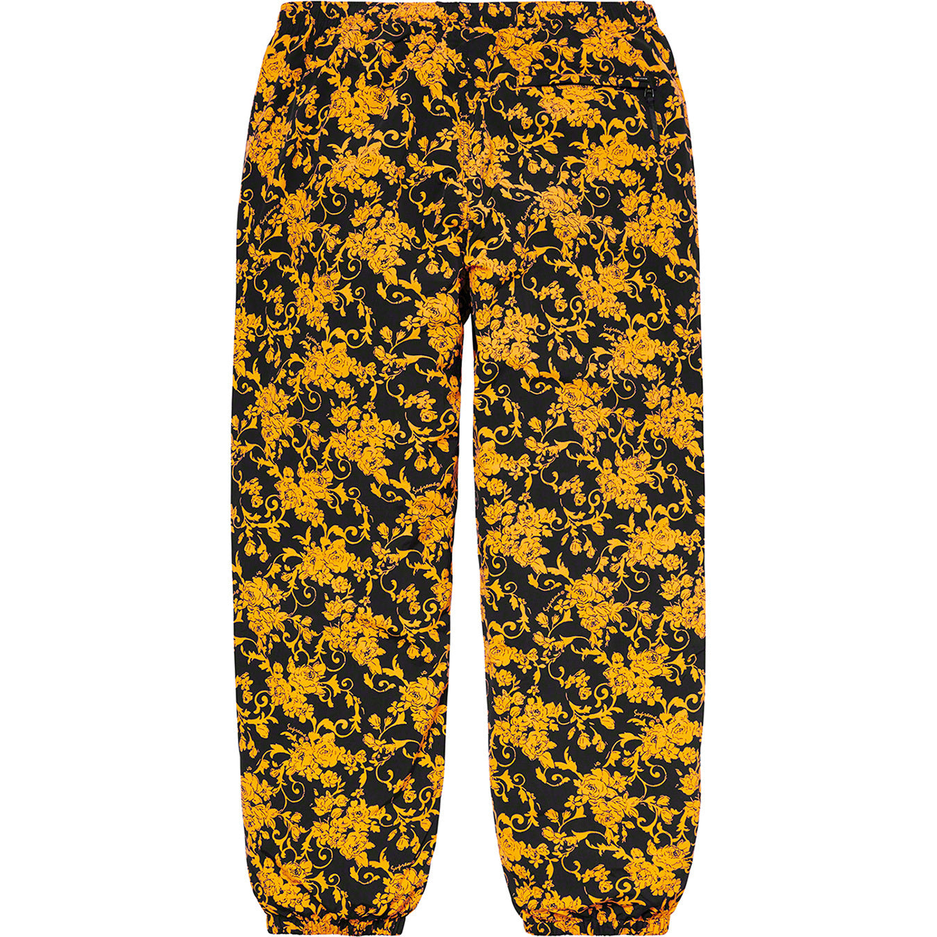 Supreme Warm Up Pant Black Floral by Supreme in Sweatpants. Available at KershKicks for £250.00. A must-have for fans of Supreme looking to elevate their style with this Sweatpants.