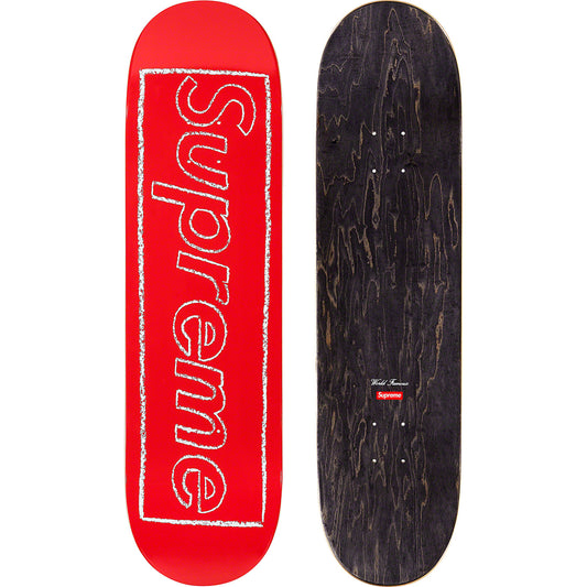 Supreme X Smurfs Skateboard Deck Red