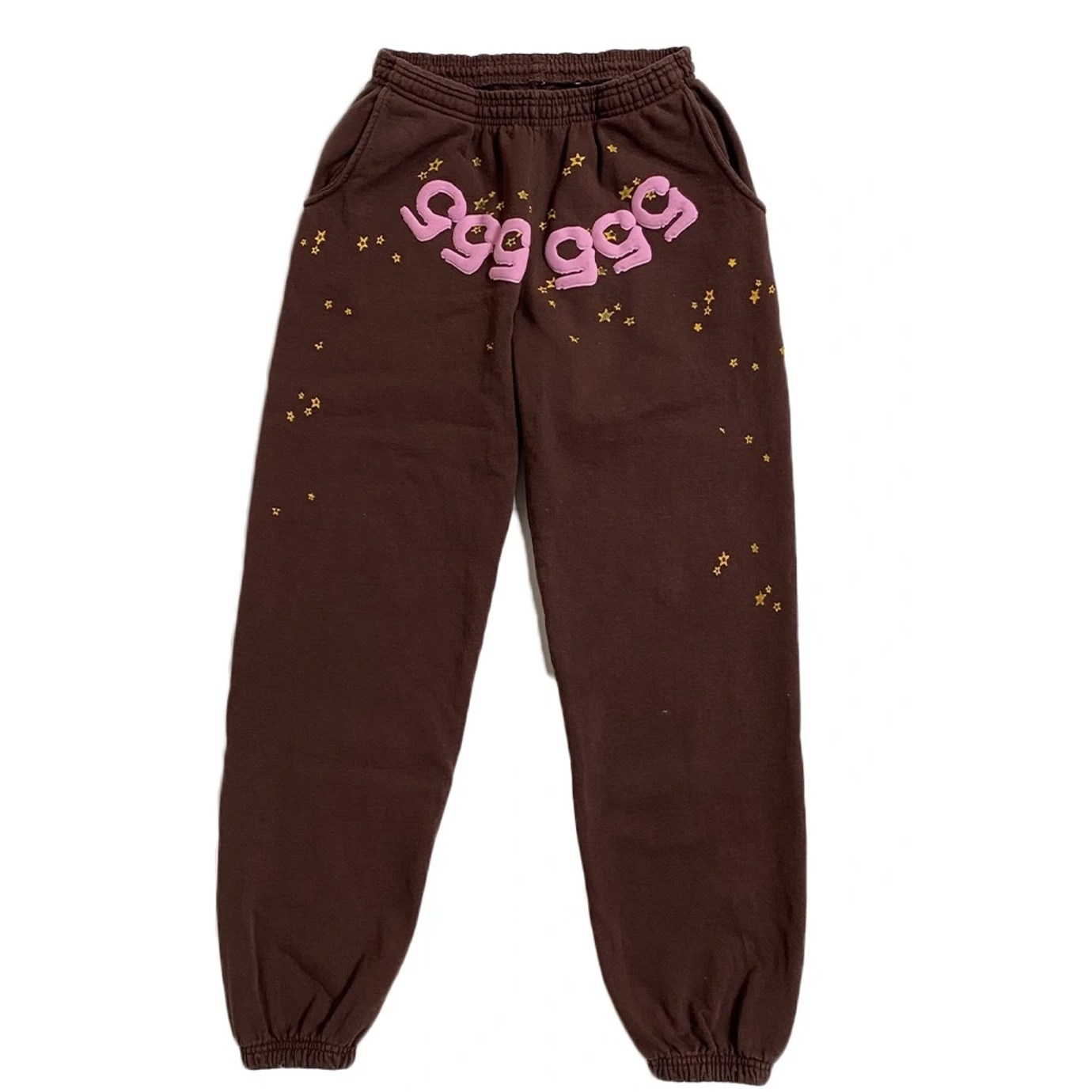 Young Thug Spider Worldwide Angel Number Sweatpants Brown by Young Thug in Sweatpants. Available at KershKicks for £250.00. A must-have for fans of Young Thug looking to elevate their style with this Sweatpants.