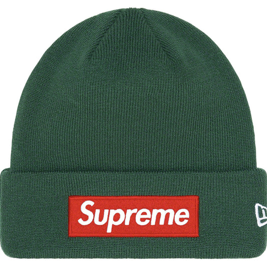 Supreme New Era Box Logo Beanie (FW22) Dark Pine by Supreme in Hats. Available at KershKicks for £90.00. A must-have for fans of Supreme looking to elevate their style with this Hats.