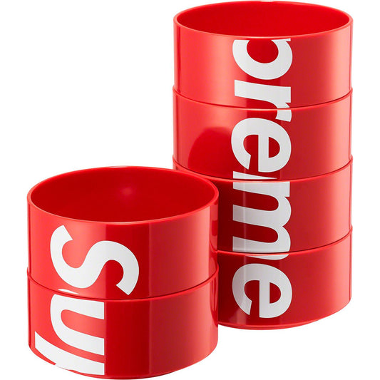 Supreme Heller Bowls (Set of 6) - Red by Supreme in Clothing Accessories. Available at KershKicks for £85.00. A must-have for fans of Supreme looking to elevate their style with this Accessories.