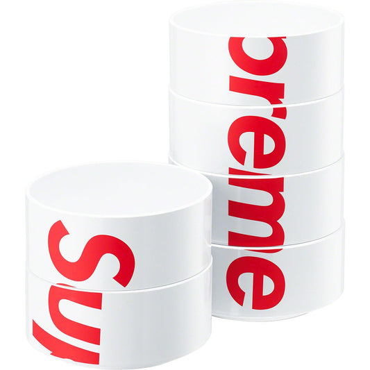 Supreme Heller Bowls (Set of 6) - White by Supreme in Clothing Accessories. Available at KershKicks for £85.00. A must-have for fans of Supreme looking to elevate their style with this Accessories.