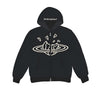 BROKEN PLANET ZIP UP HOODIE