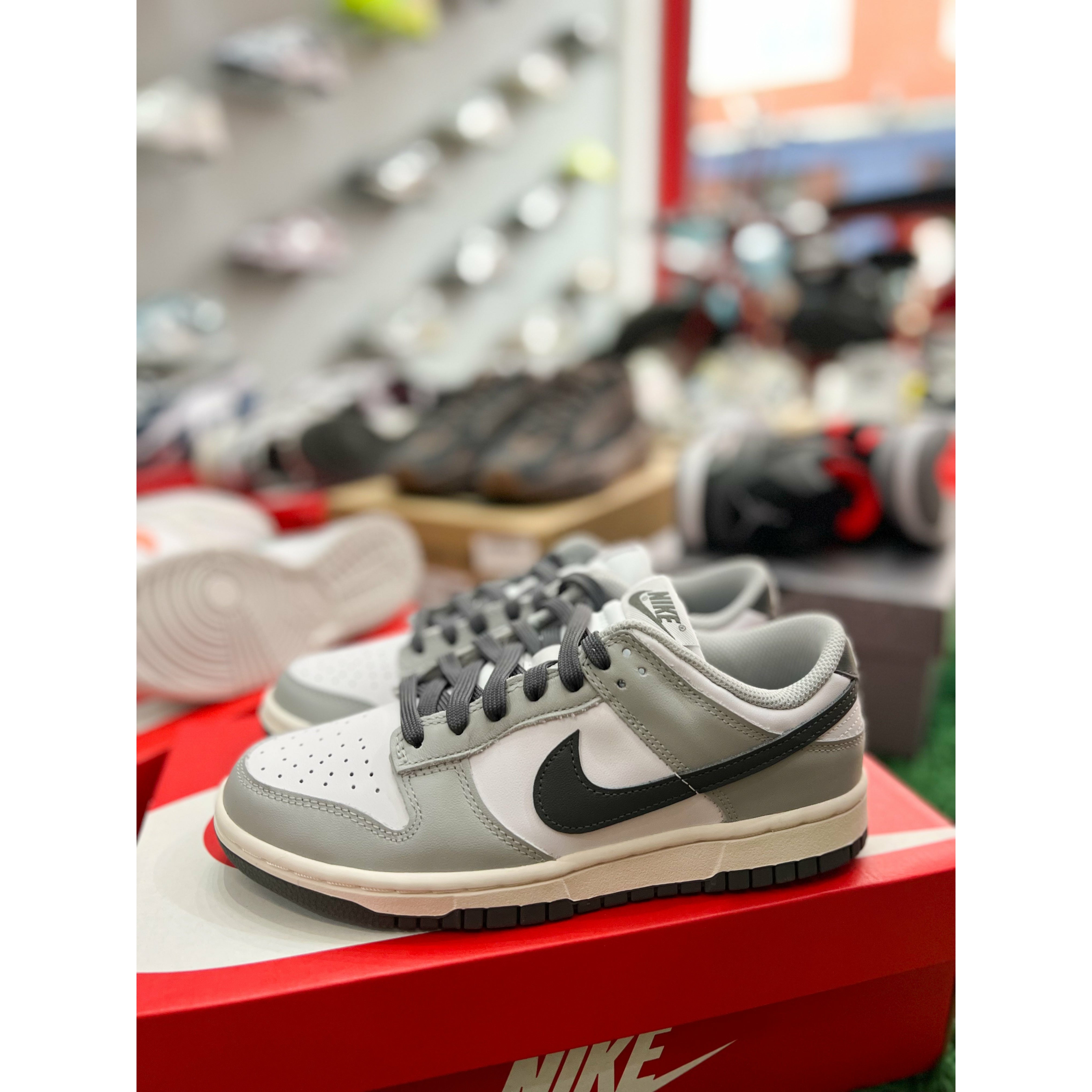 Light shop grey nikes