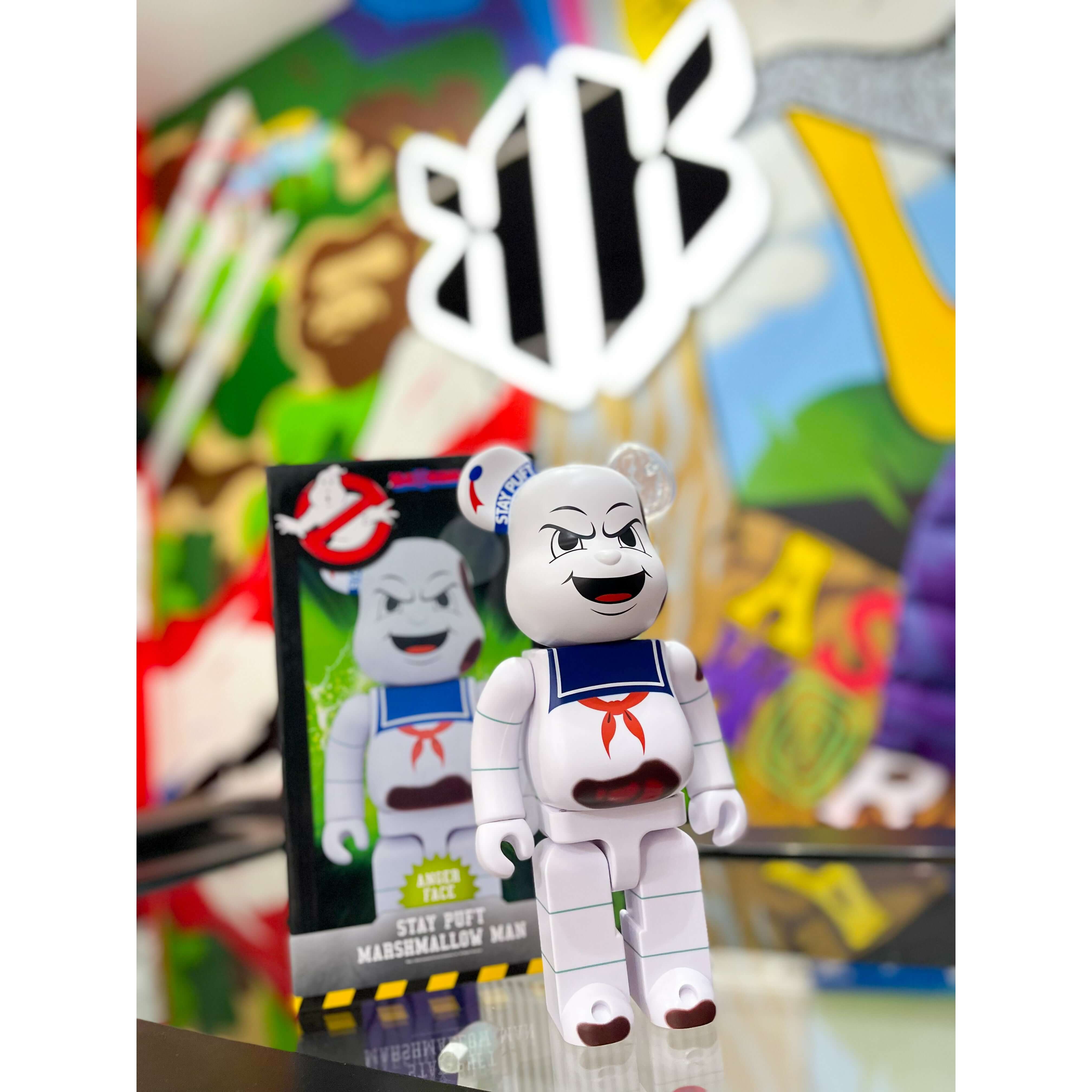 Bearbrick Stay Puft Marshmallow Man 400% White | Bearbrick ...