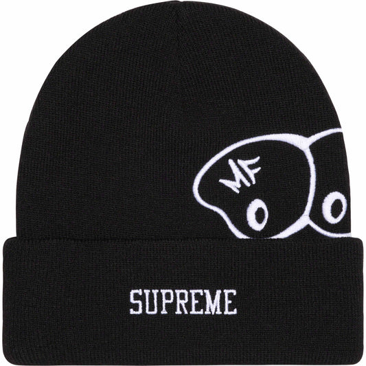 Supreme MF Doom Beanie Black by Supreme in Hats. Available at KershKicks for £100.00. A must-have for fans of Supreme looking to elevate their style with this Hats.