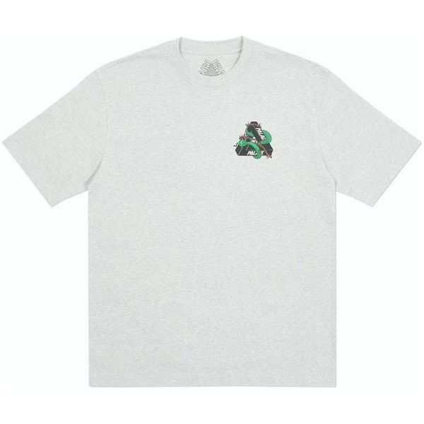 Palace Hesh Mit Fresh T-Shirt - Grey Marl by Palace in . Available at KershKicks for £130.00. A must-have for fans of Palace looking to elevate their style with this T-Shirt.