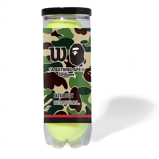 BAPE x Wilson Tennis Ball by Bape in Clothing Accessories. Available at KershKicks for £70.00. A must-have for fans of Bape looking to elevate their style with this Accessories.