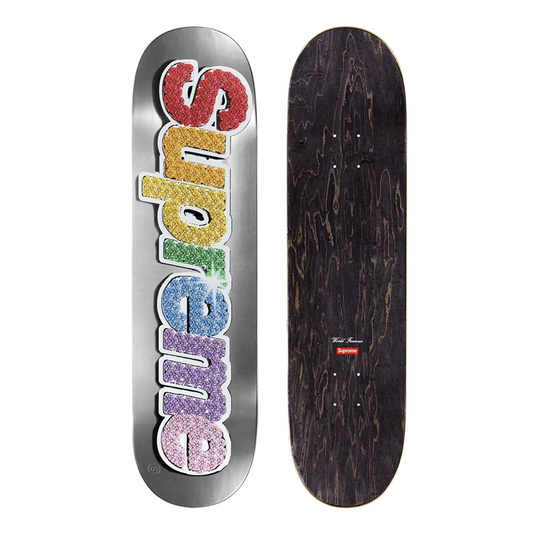 Supreme Bling Box Logo Skateboard Deck Platinum by Supreme from £110.00