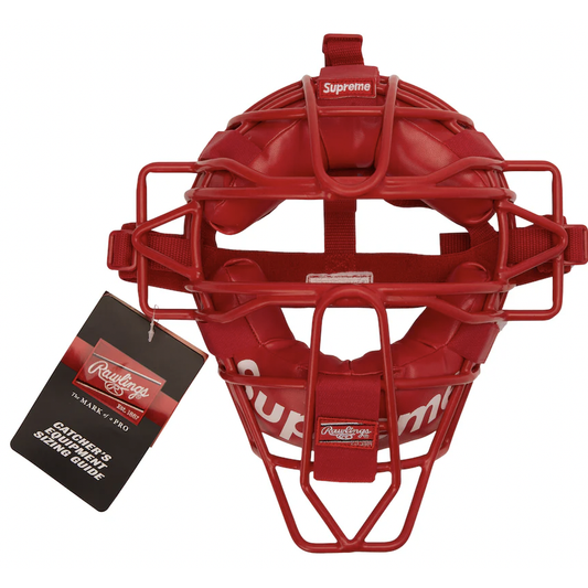 Supreme Rawlings Catcher's Mask Red by Supreme in Clothing Accessories. Available at KershKicks for £125.00. A must-have for fans of Supreme looking to elevate their style with this Accessories.