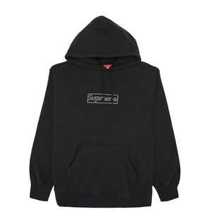 Supreme KAWS Chalk Logo Hooded Sweatshirt Black