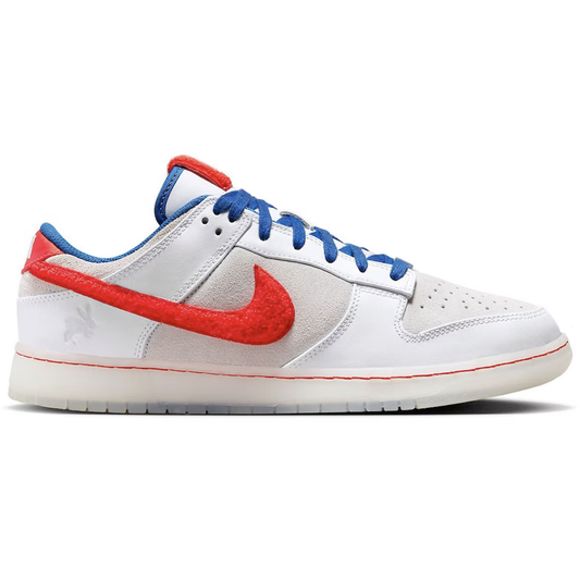 Nike Dunk Low Retro PRM Year Of The Rabbit White Crimson Varsity Royal by Nike in Shoes. Available at KershKicks for £136.00. A must-have for fans of Nike looking to elevate their style with this Shoes.