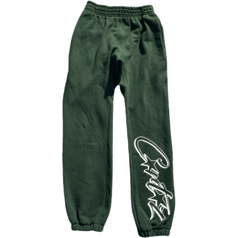 Corteiz Allstarz Sweatpants Green by Corteiz in Sweatpants. Available at KershKicks for £165.00. A must-have for fans of Corteiz looking to elevate their style with this Sweatpants.