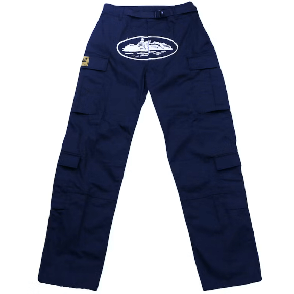 Corteiz Guerillaz* Cargo Pants Navy by Corteiz from £202.99