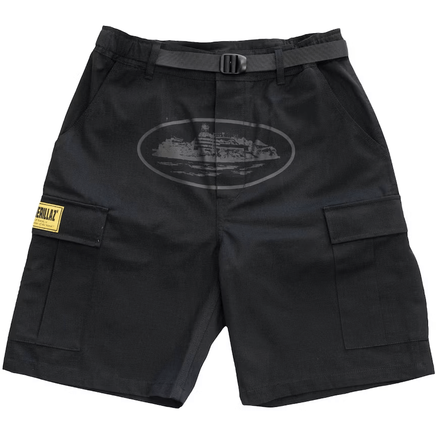 Corteiz OG Cargo Shorts Triple Black by Corteiz from £155.00