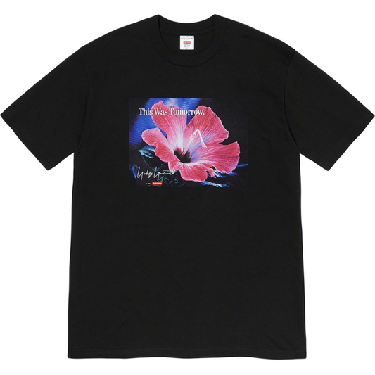 Supreme/Yohji Yamamoto This Was Tomorrow Tee by Supreme in . Available at KershKicks for £110.00. A must-have for fans of Supreme looking to elevate their style with this T-Shirt.