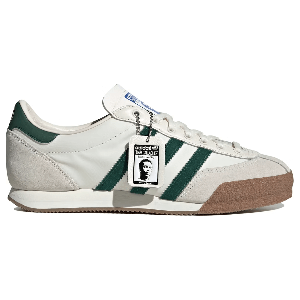 adidas LG II SPZL Liam Gallagher Bottle Green by Adidas in Shoes. Available at KershKicks for £185.00. A must-have for fans of Adidas looking to elevate their style with this Shoes.