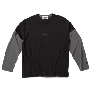 Supreme Stone Island L/S Top Black Lサイズストーンアイランド - T