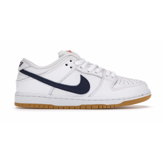 Nike SB Dunk Low Orange Label White Navy by Nike in Shoes. Available at KershKicks for £300.00. A must-have for fans of Nike looking to elevate their style with this Shoes.