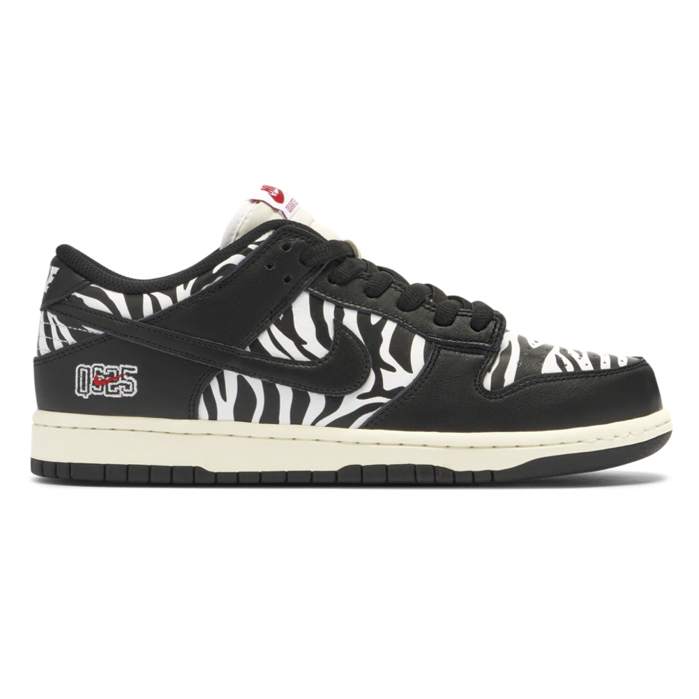 Nike SB Dunk Low Quartersnacks Zebra by Nike in Shoes. Available at KershKicks for £225.00. A must-have for fans of Nike looking to elevate their style with this Shoes.