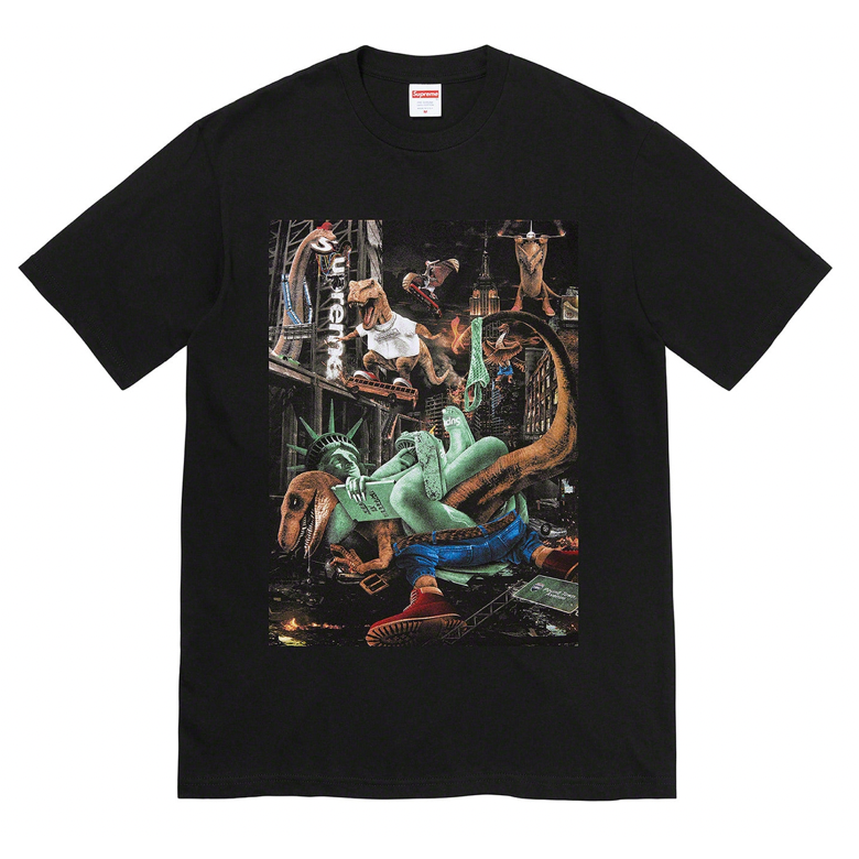 Supreme T-Rex Tee Black by Supreme in . Available at KershKicks for £85.00. A must-have for fans of Supreme looking to elevate their style with this T-Shirt.