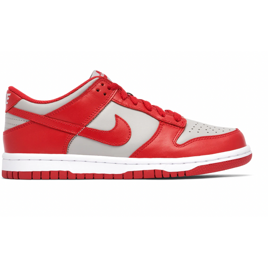 Nike Dunk Low Retro Medium Grey Varsity Red UNLV (GS) (2020) by Nike in Shoes. Available at KershKicks for £165.00. A must-have for fans of Nike looking to elevate their style with this Shoes.