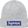 Supreme New Era Bandana Box Logo Beanie (FW19) - Heather Grey