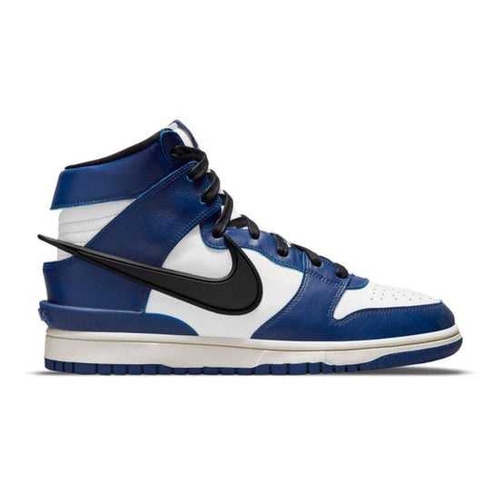 Nike Dunk High AMBUSH Deep Royal by Nike in Shoes. Available at KershKicks for £250.00. A must-have for fans of Nike looking to elevate their style with this Shoes.