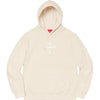 Supreme Cross Box Logo Hooded Sweatshirt Natural