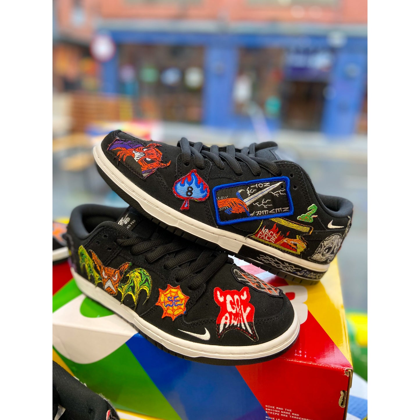 Nike SB Dunk Low Pro QS Neckface by Nike in Shoes. Available at KershKicks for £205.00. A must-have for fans of Nike looking to elevate their style with this Shoes.