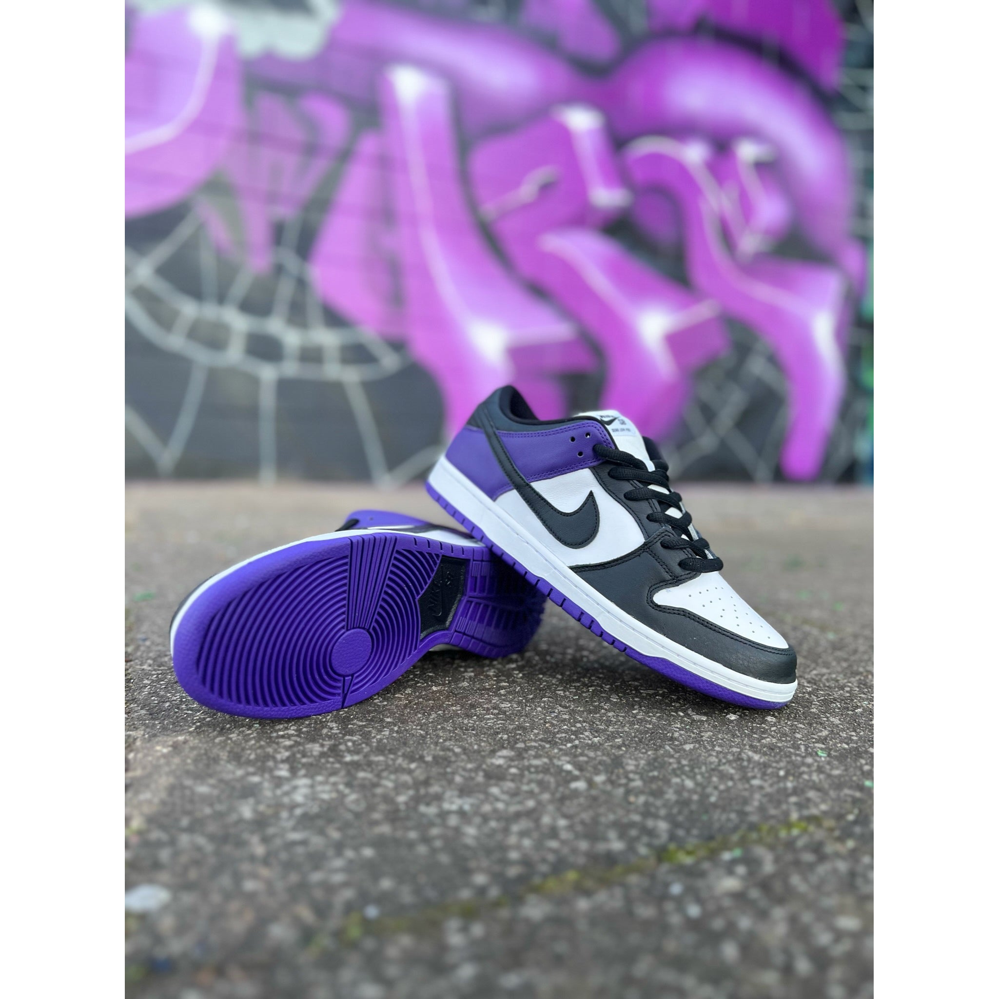 Purple and deals gray sneakers