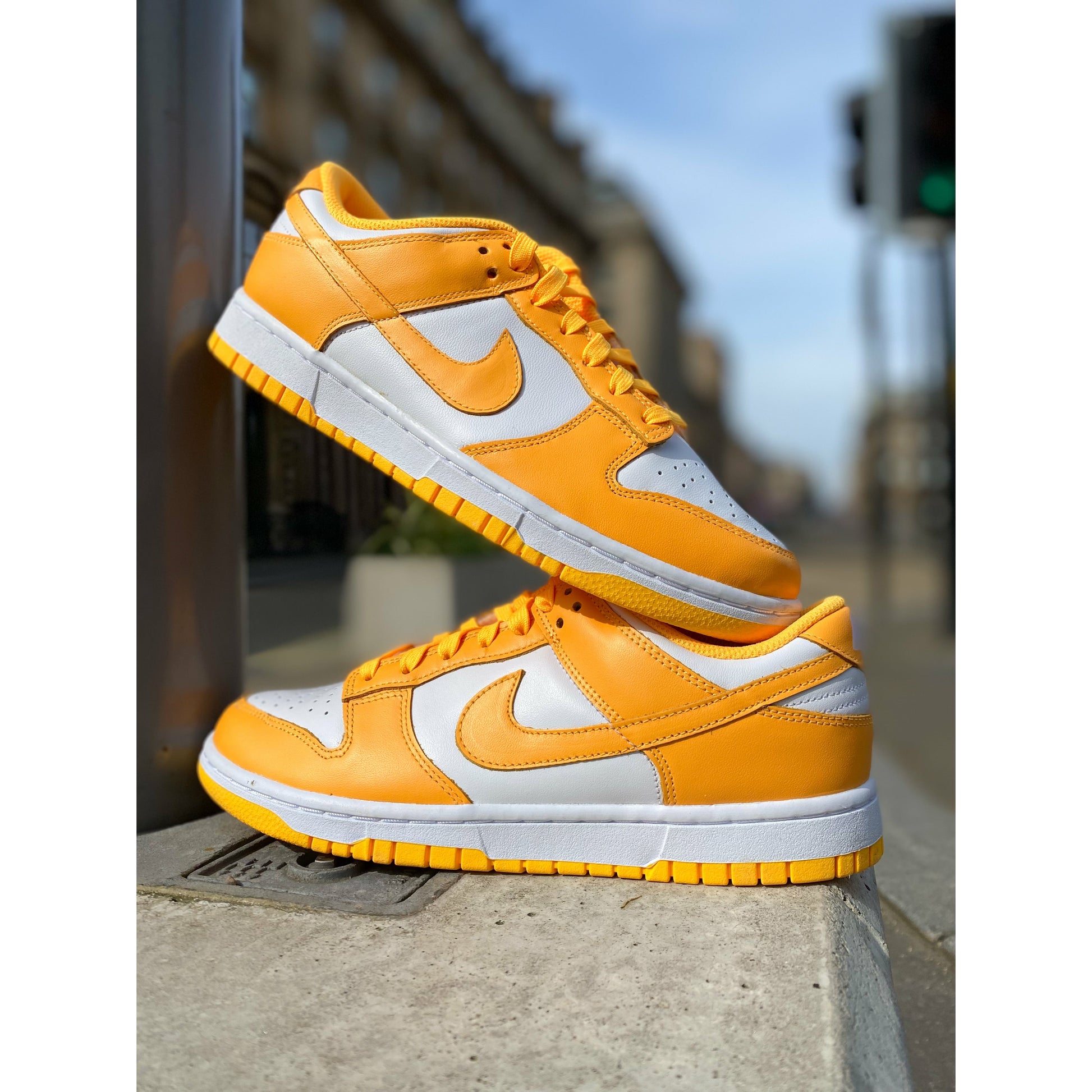 Nike Dunk Low Laser Orange (W) by Nike in Shoes. Available at KershKicks for £240.00. A must-have for fans of Nike looking to elevate their style with this Shoes.