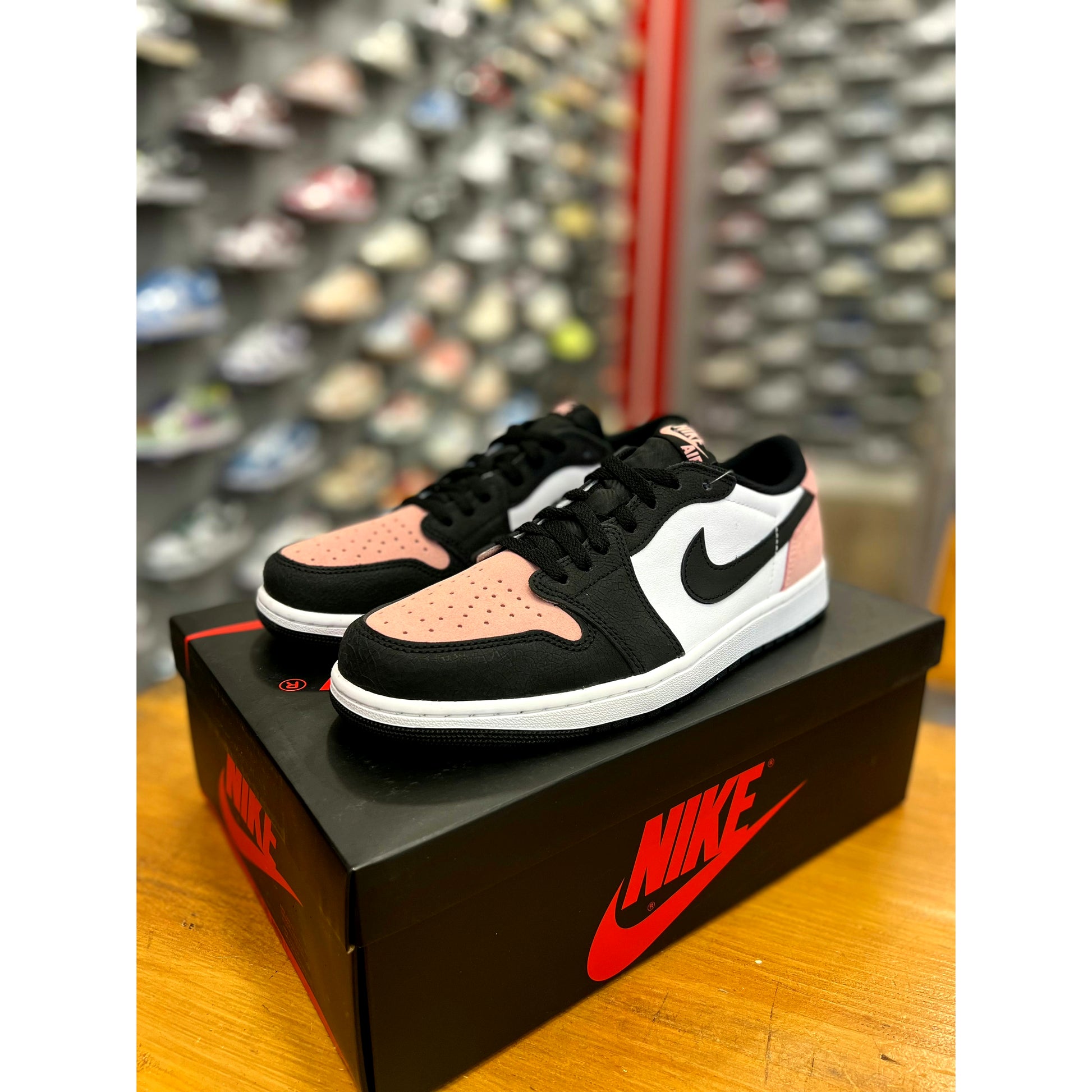 Jordan 1 Low OG Bleached Coral by Jordan's in Shoes. Available at KershKicks for £185.00. A must-have for fans of Jordan's looking to elevate their style with this Shoes.