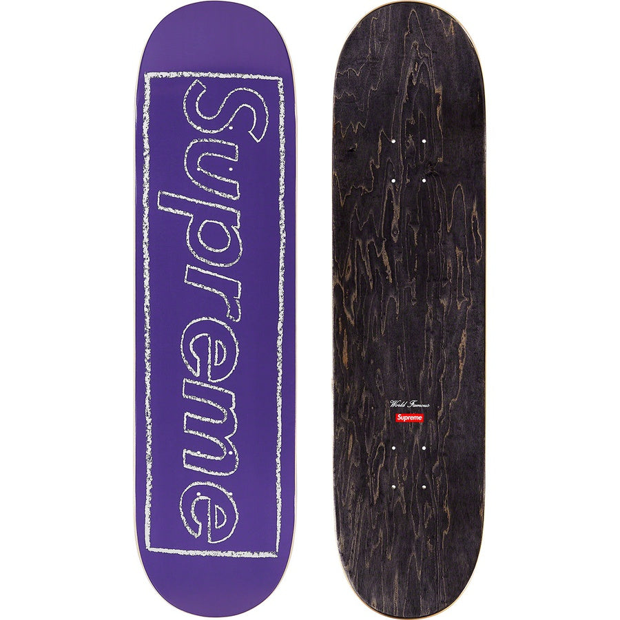 Supreme KAWS Chalk Logo Skateboard Deck Purple by Supreme from £150.00
